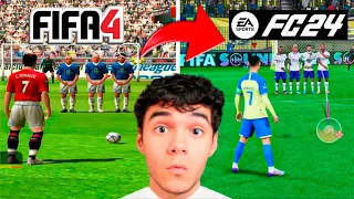 SCORING A FREEKICK WITH CRISTIANO RONALDO IN EVERY FIFA!