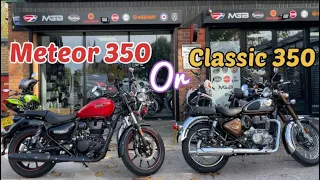 Which is best? The Royal Enfield classic 350 or the Meteor 350? Comparing both bikes. Best bike is?