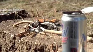 How to Start a Fire with an Aluminum Can & a Chocolate Bar