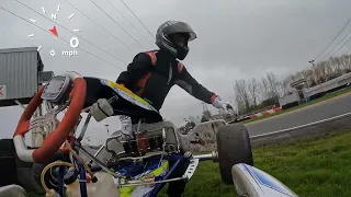 Rotax Crash - Rye House - When you lose concentration in a Rotax Kart for 1 second!