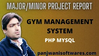 Project Report  |  Gym Management System  |  PHP Mysql Bootstrap