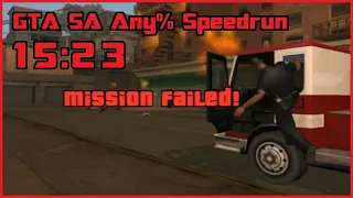 GTA SA Speedrun - Any% PB - 15:23