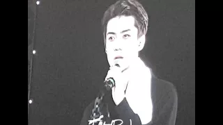 151108 EXO luxion Tokyo Dome Sehun ment