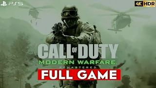 Call of Duty Modern Warfare Remastered Геймплей PS5 4K HDR Полная игра