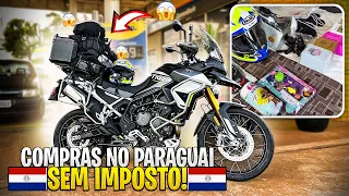 PRIMEIRA VIAGEM DE TIGER 900 PART 2 FOMOS FAZER COMPRAS NO PARAGUAI🇵🇾 TUDO SEM IMPOSTO