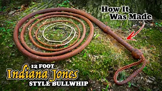 How I Built A 12 Foot Indiana Jones Style Bullwhip - A Condensed Video Talk Through