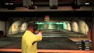 Grand Theft Auto 5   Adventures  - Firing Range Heavy and All Gold in the challenge's