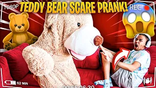 Giant "TEDDY BEAR" Scare PRANK On BOYFRIEND...*HILARIOUS*