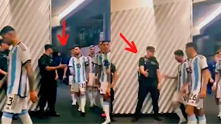 Stadium Security Breaks Protocol to Shake Lionel Messi Hand