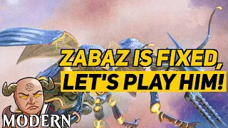 Zabaz is Fixed, Let's play him! | [MOM] Hardened Scales | Modern | MTGO