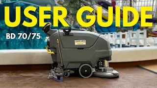 Karcher® BD 70/75 Bp Classic Scrubber - Operational Guide & Demo at World Water Park!