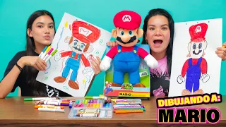 DIBUJANDO A SUPER MARIO BROS PARA GANARLO! | AnaNANA TOYS