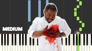 Moise Mbiye - Natiela Yo Motema | MEDIUM PIANO TUTORIAL BY Extreme Midi