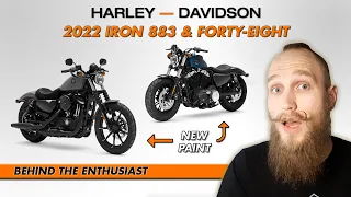 2022 Harley-Davidson Iron 883 & Forty-Eight (First Look) | Behind The Enthusiast