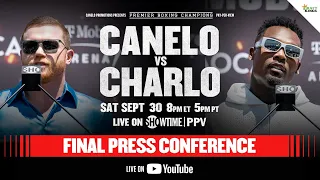 Canelo vs. Charlo MAIN EVENT FINAL PRESS CONFERENCE | #CaneloCharlo Fight Week