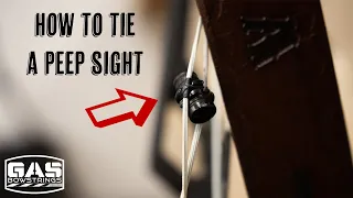 How to Tie a Peep Sight on a Bow