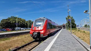 Mitfahrt in der kompletten S1 von Warnemünde bis Rostock Hbf in der BR 442 843