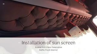 Sun screen Scania S & R Next Generation