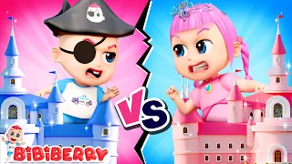 Giant Dollhouse Party 🏘️ Johny Johny Yes Papa | Kids Songs | Bibiberry Nursery Rhymes For Kids