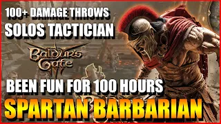 Baldur's Gate 3 - Solo Tactician Tips & Tricks For Throw Barbarian Multiclass Best Throw Build BG3