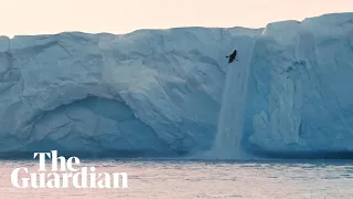 'Like kayaking on another planet': Kayaker achieves historic 20m glacier waterfall descent