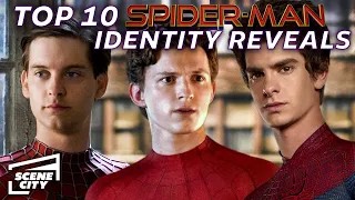 Top 10 Spider-Man Secret Identity Reveals | EVERY Live Action Spider-Man Film