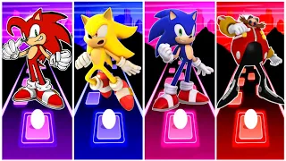 Sonic Knuckles 🆚 Sonic Yellow 🆚 Sonic Prime 🆚 Sonic Doctor Eggman All Sonic characters who is best