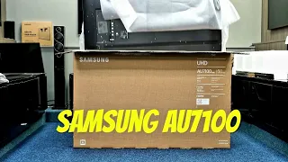 Samsung AU7100 Unboxing Setup with TV and 4K HDR Demos 50AU7100