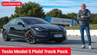 Tesla Model S Plaid Track Pack 2023 | Prueba en circuito / Test / Review en español | coches.net
