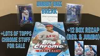 2018 Topps Chrome Baseball Hobby Box Break & 12 Box Recap! (Regular & Jumbo) ~A Full Case!