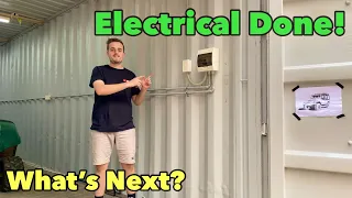 40ft Shipping Container WORKSHOP Build - Electrical Part 2