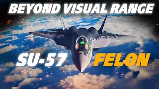 Su-57 Felon Vs 6 F/A-18 Super Hornets | Beyond Visual Range | Digital Combat Simulator | DCS |