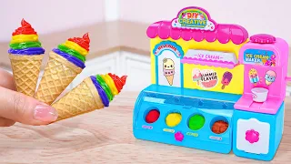 Rainbow Ice Cream 🍧 Amazing Miniature Ice Cream Decorating | 1000+ Miniature Ideas with Mini Cakes