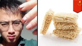 Man uses instant noodles to fix everything - TomoNews