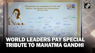 G20 Summit: From Prez Biden to PM Sunak, world leaders give special tribute to Mahatma Gandhi