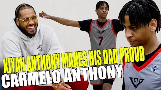 KIYAN ANTHONY'S Jumper is Wet Just like his DADS Carmelo Anthonys