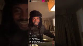 Black Sherif vibin with his fans on IG live ( Raw Talent) 🔥💯