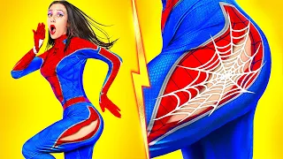 Poor Spider-Man in Real | I Fell in Love With a Superhero! Life by Challenge accepted