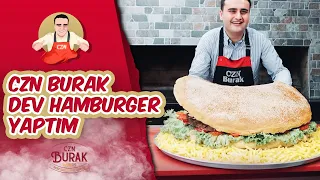 CZN BURAK DEV HAMBURGER YAPTIM *ÇEKİMDEN SONRA YEMEKLER NE OLUYOR* #DEVBURGER