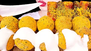 ASMR MUKBANG｜CHEESE BALL SAUSAGE RICE CAKE 뿌링클 치즈볼 & 소떡소떡 EATING SOUNDS 먹방