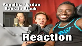 MY GIRLFRIEND REACTS TO ANGELINA JORDAN BACK TO BLACK REACTION | AMY WINEHOUSE COVER