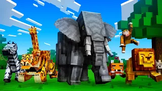 Build Minecraft Zoo in 5 Min! Built Zoo for Animals | Minecraft Animals Animation Diorama