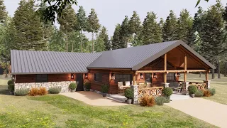 30'x40' (9x12m)  Cozy & Charm Cabin !!! | STUNNING Small House Idea