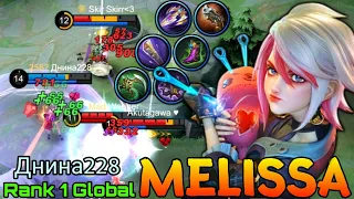 Monster Melissa Gold Laner Marksman - Top 1 Global Melissa by Днина228 - Mobile Legends