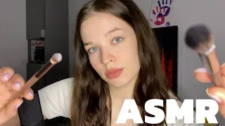 ASMR | звуки рта | очень липкий и близкий неразборчивый шепот + визуальные триггеры