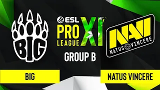 CS:GO - Natus Vincere vs. BIG [Dust2] Map 2 - ESL Pro League Season 11 - Group B