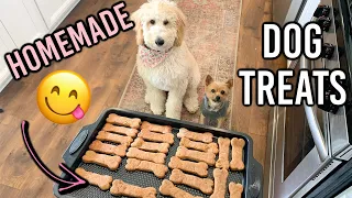 TWO HOMEMADE DOG TREAT RECIPES | COOKING FOR YOUR DOG