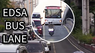 Riders in the EDSA busway