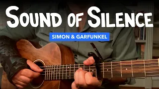 🎸 Sound of Silence • Guitar lesson w/ tabs for fingerstyle & strumming (Simon & Garfunkel)