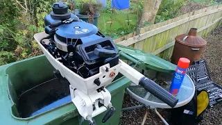 Johnson 4 Wont Start ! - 4hp Seahorse 2 Stroke - How to Easily Check Outboard Ignition & Carburettor